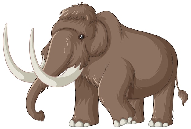 Vector woolly mammoth extinct animal vector