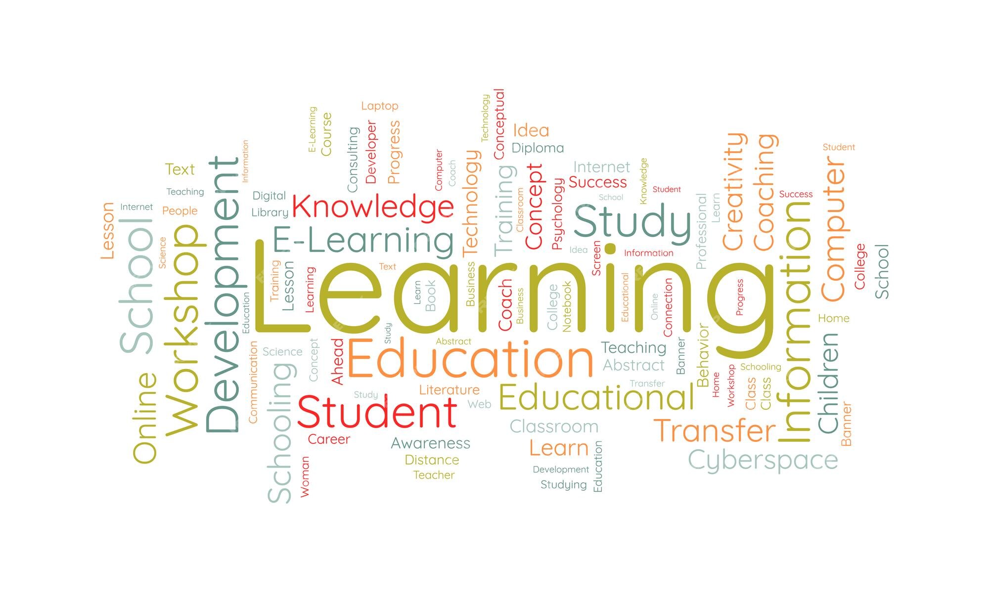 Lessons Learned word cloud, Stock vector