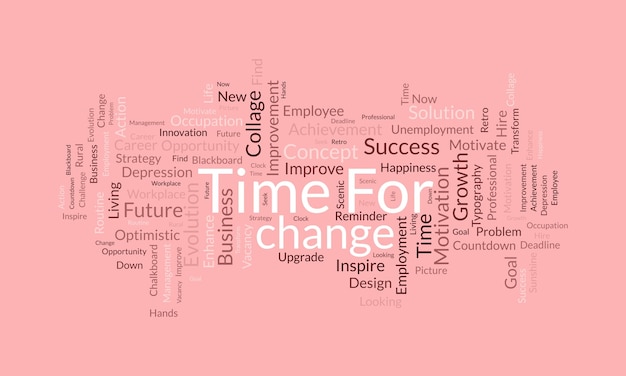 Word cloud background concept for time to evaluate career development study evaluation assess for opportunity satisfaction vector illustration