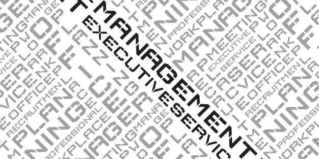 word cloud management executive business modern design cover