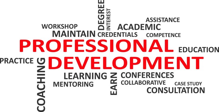 Vector word cloud professional development