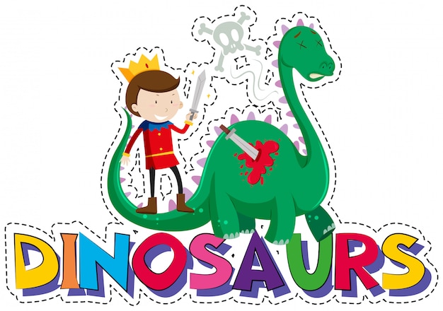 Word design for dinosaurs