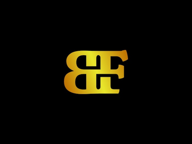 The word e on a black background