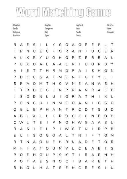 Word Matching Game