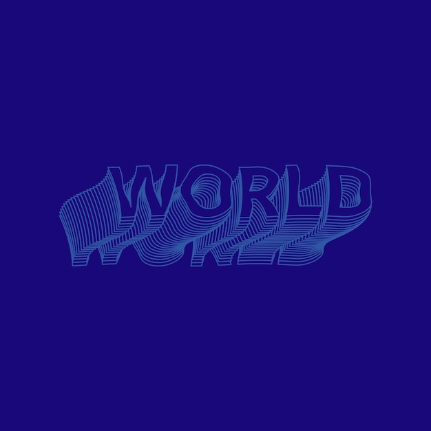 Vector word purple letter logo