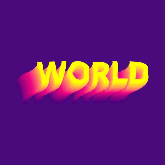 Vector word purple letter logo