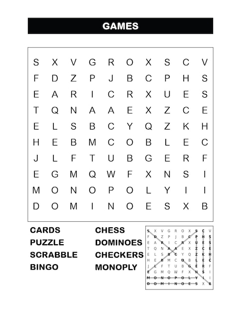 Word Search Puzzle