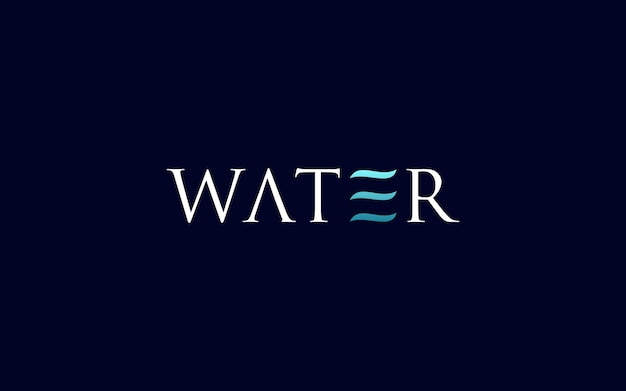 Wordmark water logo