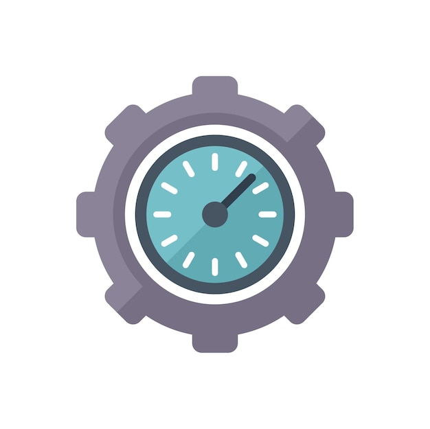work clock icon flat vector work time home schedule