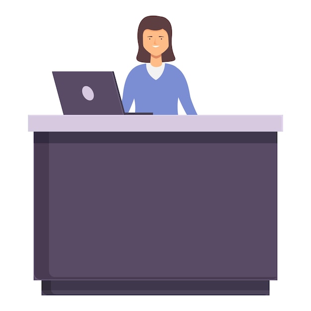 Work customer visitor icon cartoon vector Client support