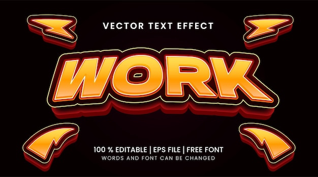 Work editable 3D effects and typography to make your text stand out and grab attention