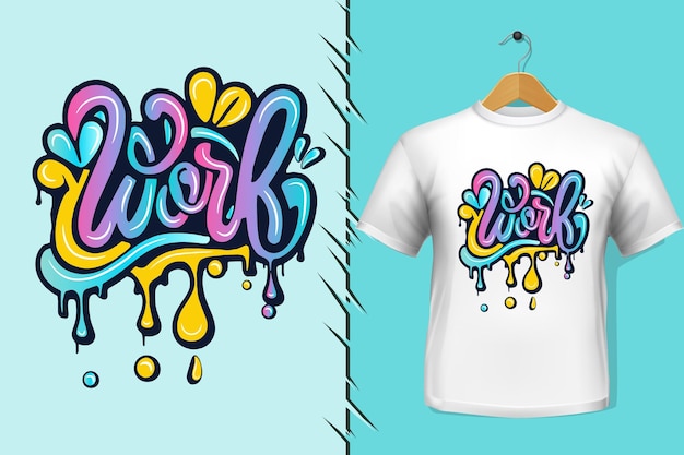 work graffiti lettering typography art illustration