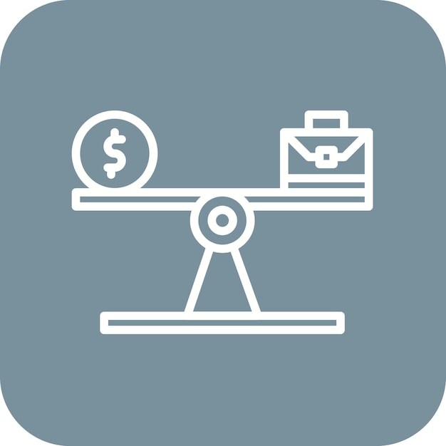 Work Life Balance icoon vector afbeelding Kan worden gebruikt voor Gig Economy