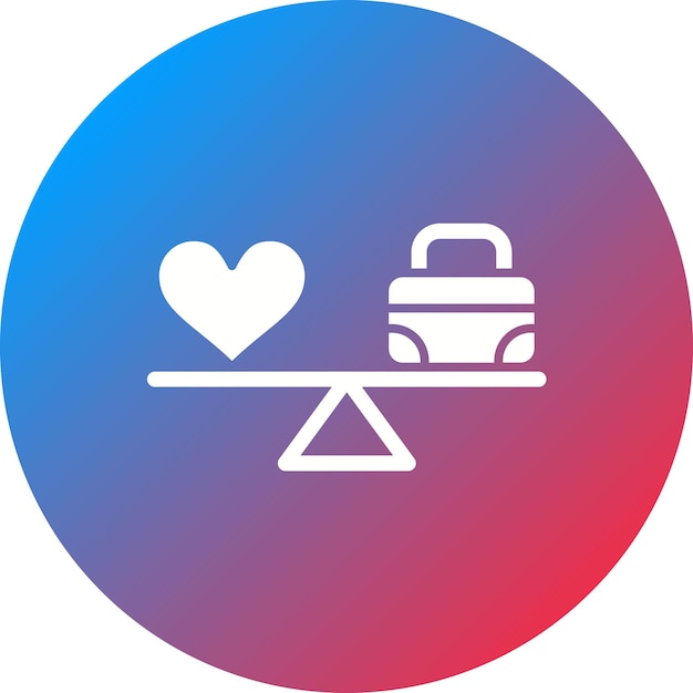 Work Life Balance icoon vector afbeelding Kan worden gebruikt voor Human Resources