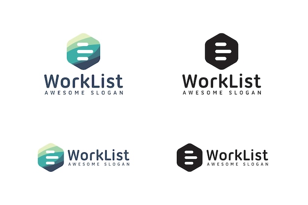 Work list logo template