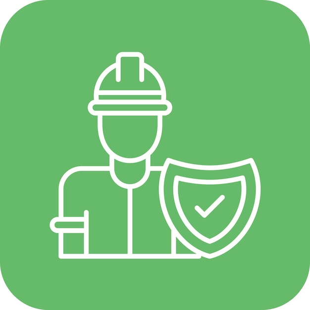 Work safety icon vector image can be used for factory