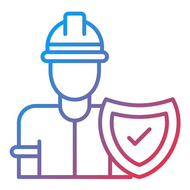 Vector work safety icon vector image can be used for factory