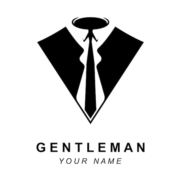 Work suit logo tuxedo logo Fashion Logo Design brand fashion and symbol vector