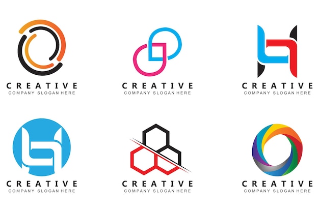 work team logo design company brand illustration