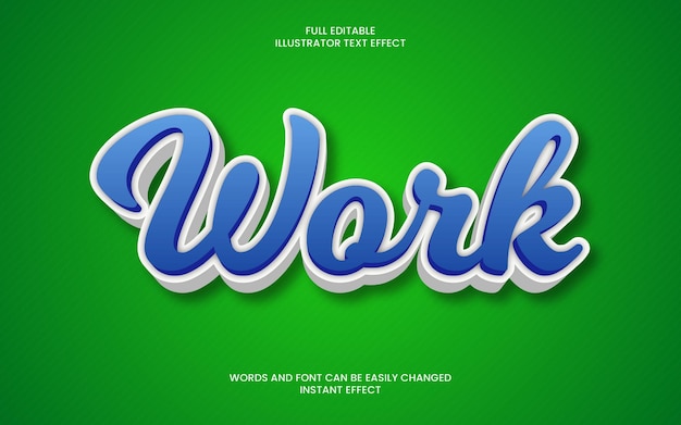 Work Text Effect