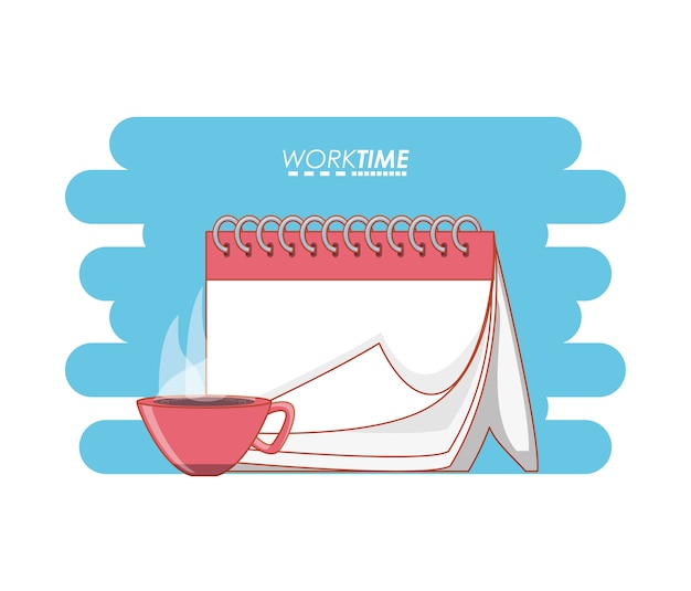 Work time elements icons