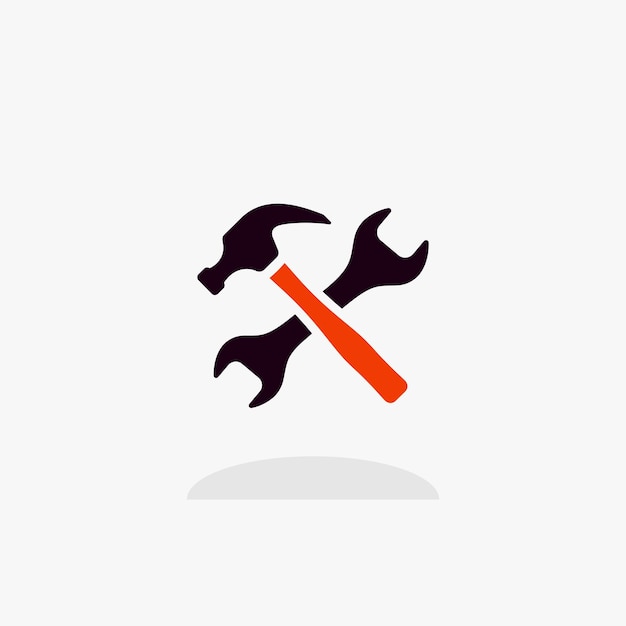 Work tools flat vector icon. repair service icon.