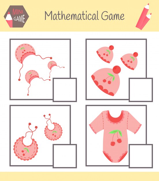 Workbook on mathematics for preschool education. Puzzles for children. Learn to count. Solve examples