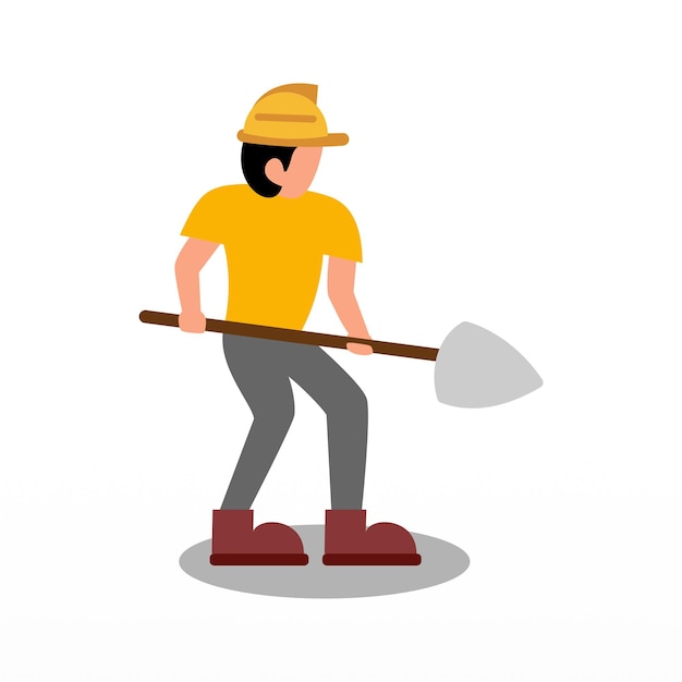 Worker character illustration background Labour day illustration background