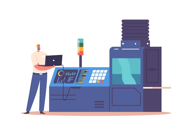 Worker Character Implements Engineering Control In Production By Identifying Hazards Assessing Risks Illustration