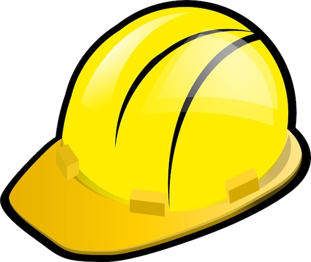 Vector worker hard hat