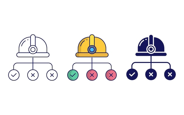 Worker Helmet vector icon