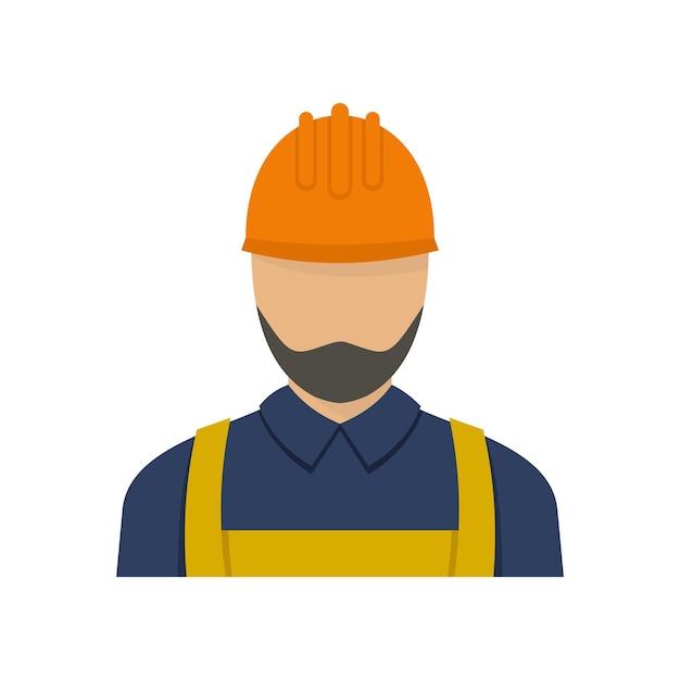 Vector worker icon flat illustration of worker vector icon for web