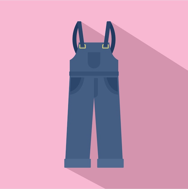 Worker pants icon Flat illustration of worker pants vector icon for web design