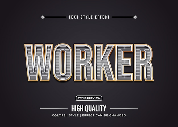 Worker text effect