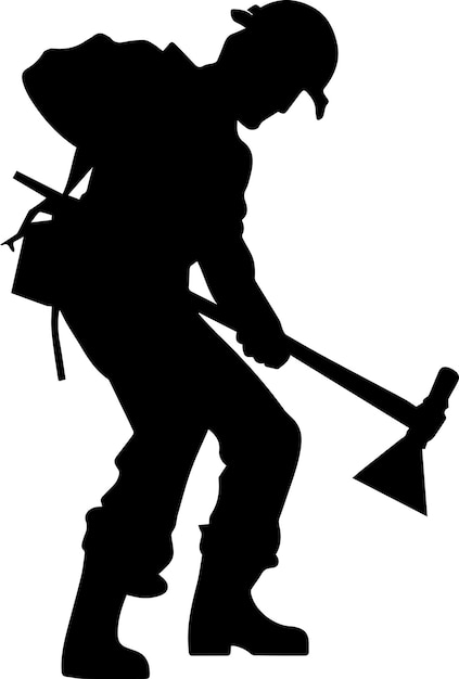 A worker vector Silhouette 2