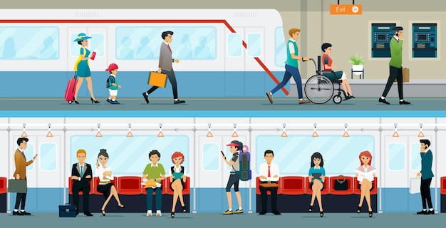 Vector workers and disabled people can use the subway