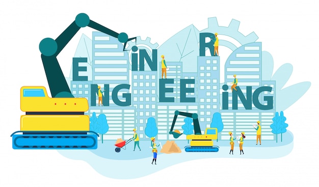 Ingegnere di parola enorme dei lavoratori sul cantiere