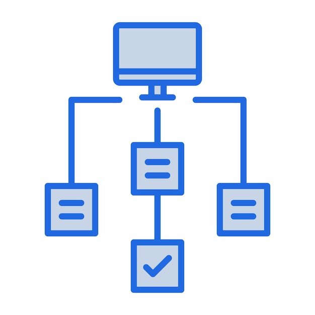 Workflow Blue Tone Illustration