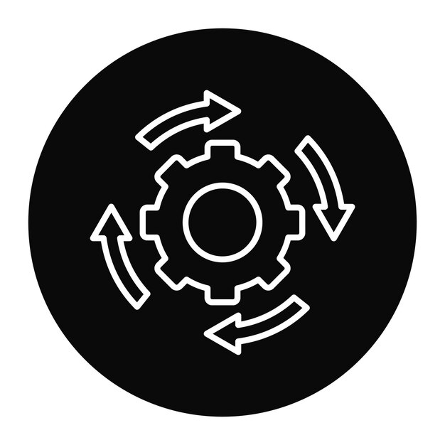 Workflow Cycle vector icon Kan worden gebruikt voor Documents And Files iconset
