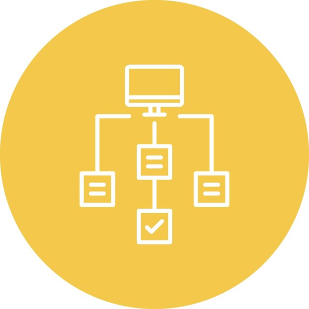 Workflow icoon vector afbeelding Kan worden gebruikt voor codering en ontwikkeling