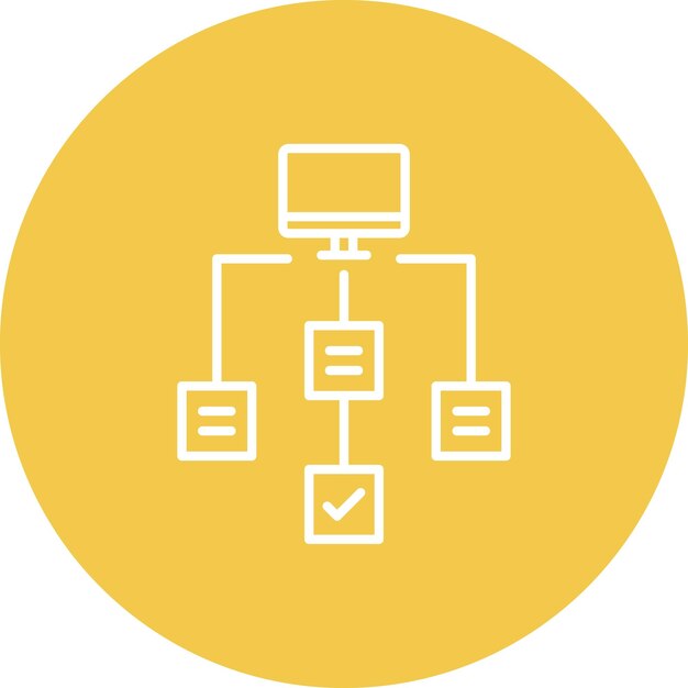 Workflow icoon vector afbeelding Kan worden gebruikt voor codering en ontwikkeling