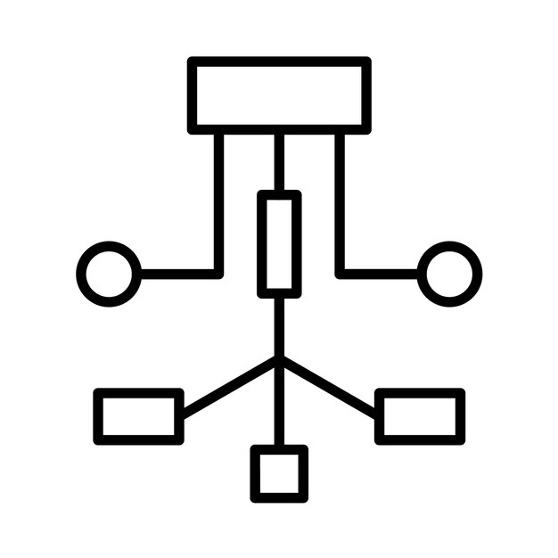 작업 흐름 라인 일러스트레이션