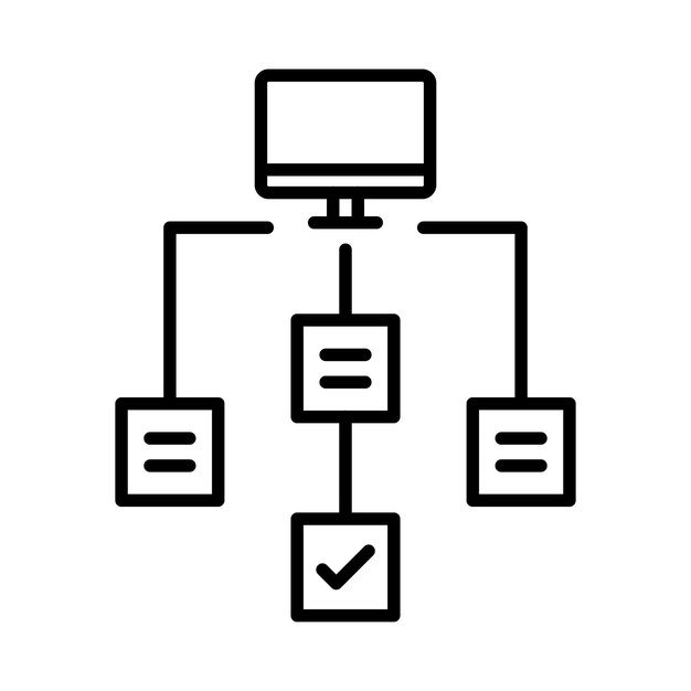 Workflow Line Illustration