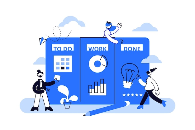 Workflow organization illustration