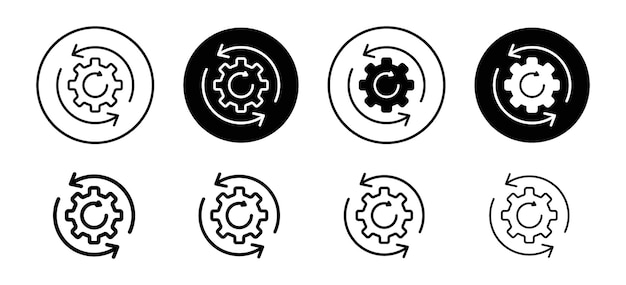 ワークフロープロセス ベクトルセット コレクション