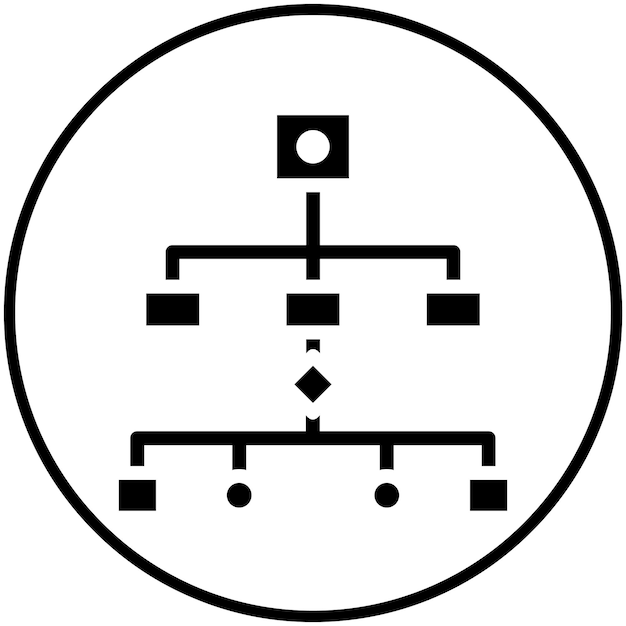 プロジェクト管理アイコンセットのワークフローベクトルアイコンのイラスト