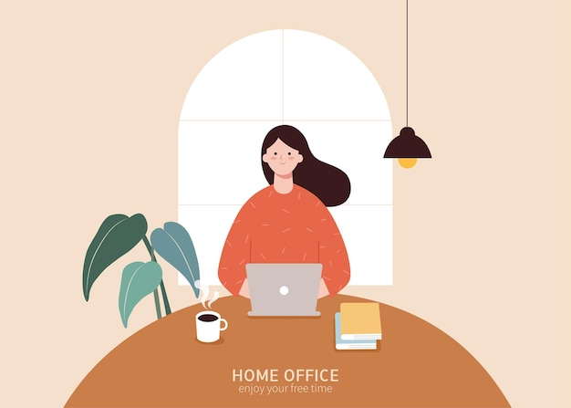 working from home office