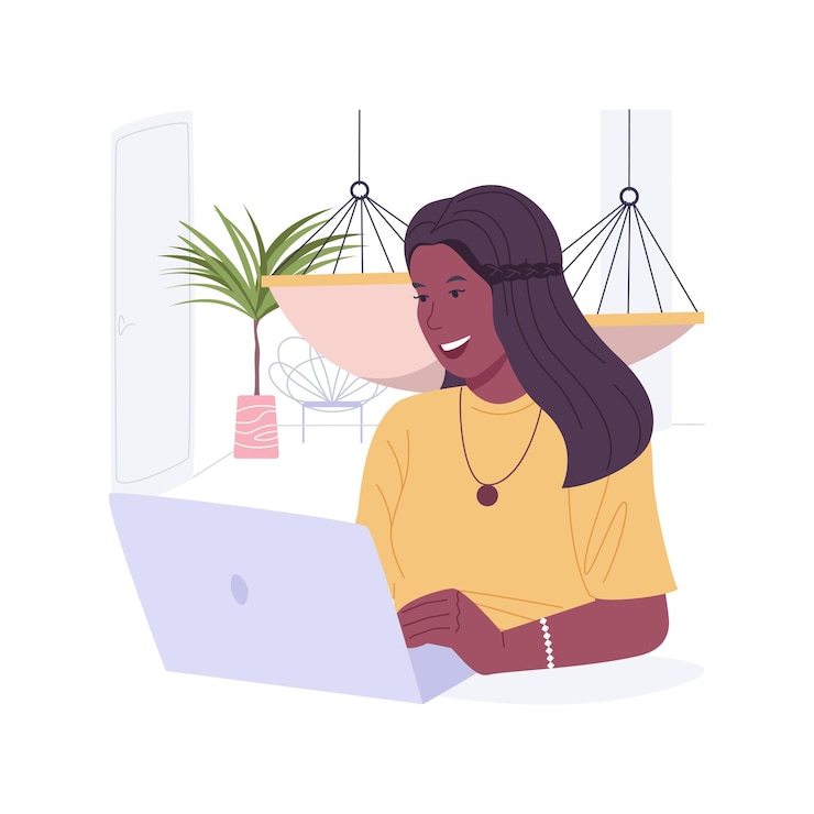 Vector working retreat isolated cartoon vector illustrations