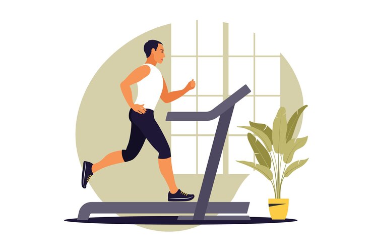 Vector workout concept. healthy lifestyle and wellness. flat. vector illustration