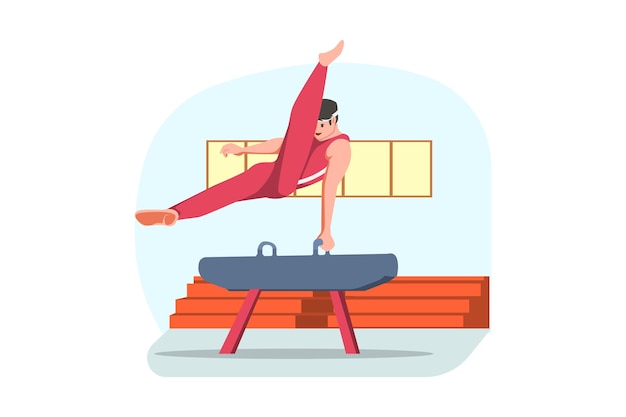 Workout en Sport Flat Design Illustratie